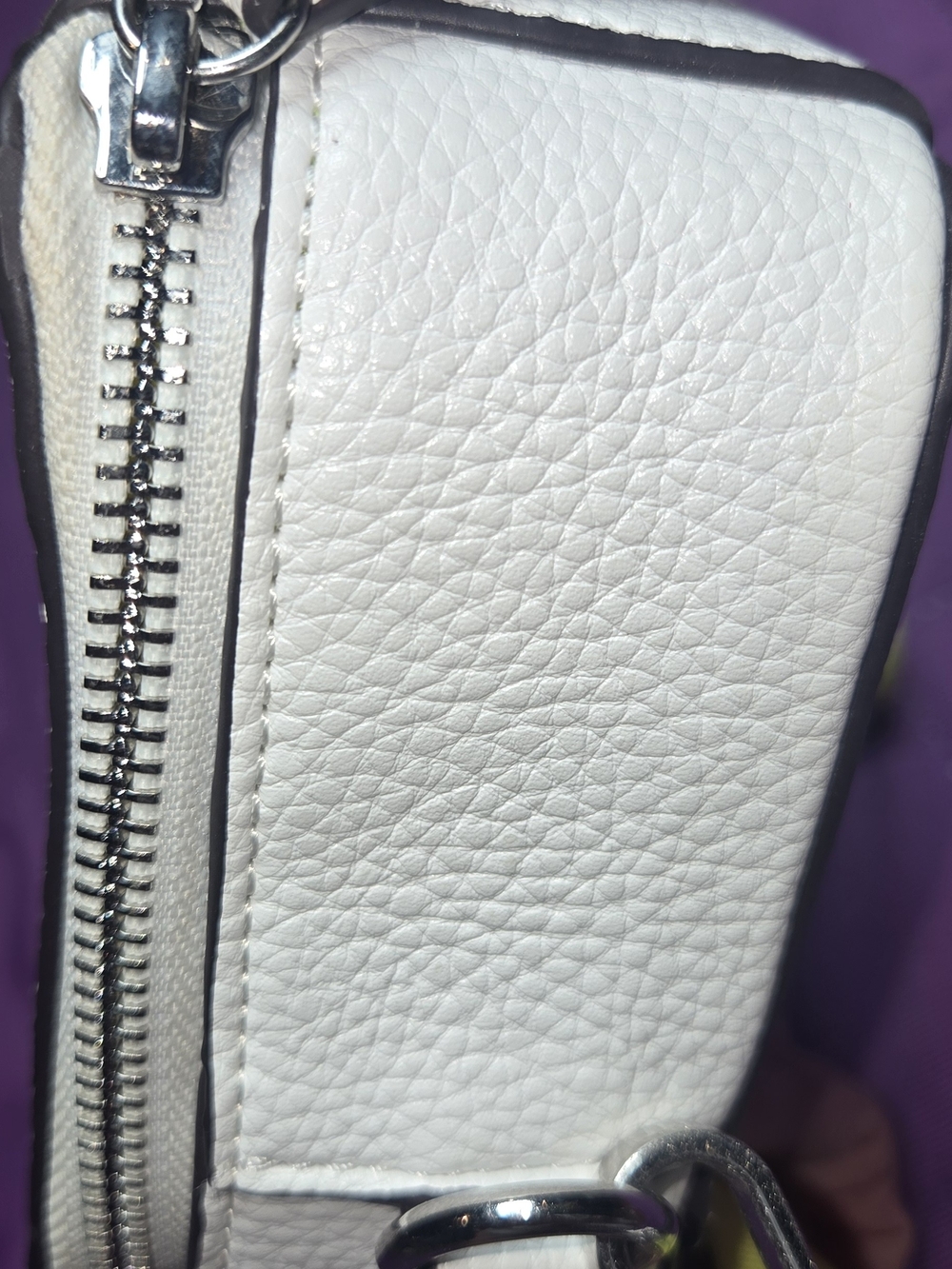 Mix No. 6 White Crossbody with Neon Yellow Strap - Picture 9 of 11
